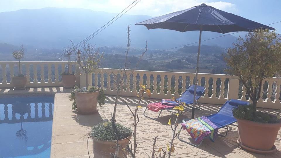 Villa Romana Mountainside Apartment In Alcalali, Jalon Valley Exteriör bild